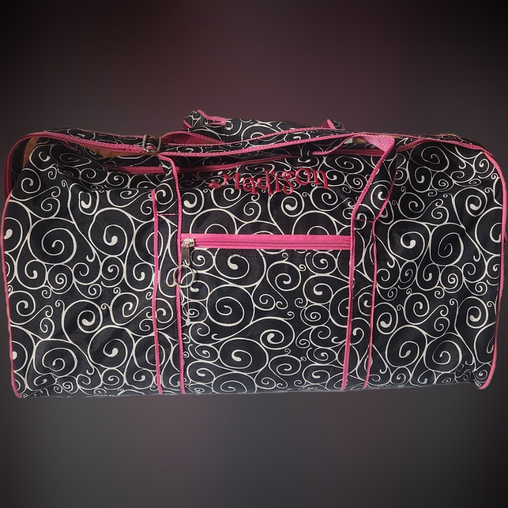 Madison Personalized Dance Cheer Gymnastics Duffel Bag.  Excellent Condition.